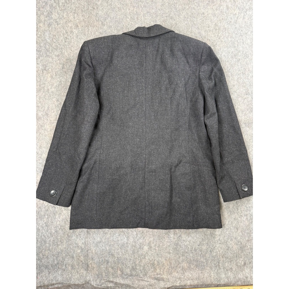 Pendleton Blazer Women 10 Gray Virgin Wool Classic Professional Chic Jacket 100% - Picture 6 of 6